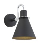 Argon BEVERLY kiniet 1 pł. 1x15W (max) czarny struktura elementy chromowane 4709