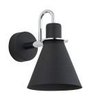 Argon BEVERLY kiniet 1 pł. 1x15W (max) czarny struktura elementy chromowane 4709