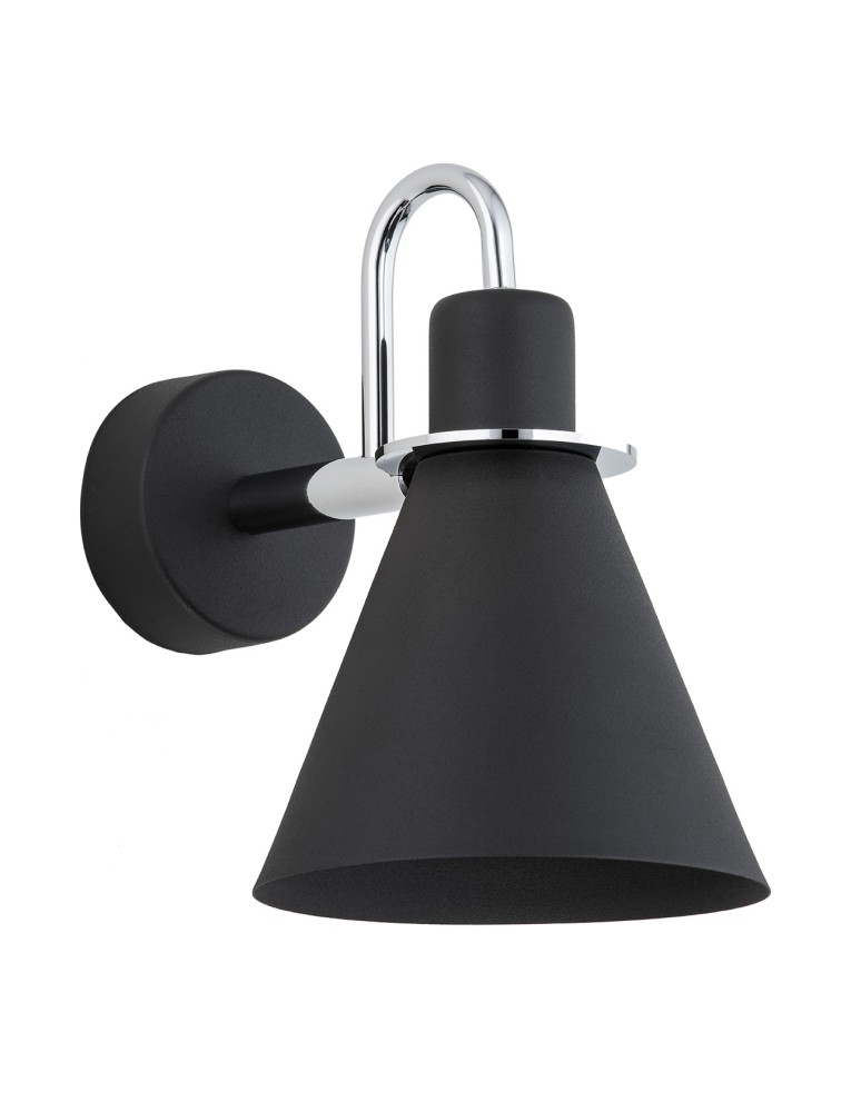 Argon BEVERLY kiniet 1 pł. 1x15W (max) czarny struktura elementy chromowane 4709