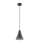 Single pendant lamps - Argon BEVERLY pendant lamp 1 pł. 1x15W (max) black structure chrome elements 4688 - product 1