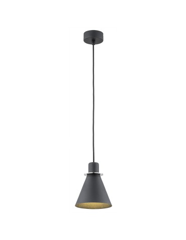 Argon BEVERLY pendant lamp 1 pł. 1x15W (max) black structure chrome elements 4688