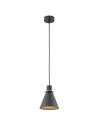 Argon BEVERLY lampa wisząca 1 pł. 1x15W (max) czarny struktura elementy chromowane 4688