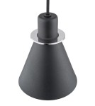 Single pendant lamps - Argon BEVERLY pendant lamp 1 pł. 1x15W (max) black structure chrome elements 4688 - product 4
