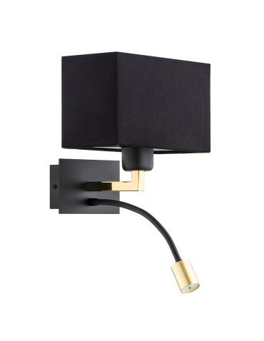Argon BILL wall lamp 2 fl. 1x15W (max) + 1x4.5W black matte black 1042 - product 2