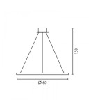 Pendant lamps circles - RAMKO Echo Outdoor 60 LED Chandelier 67883 - product 2