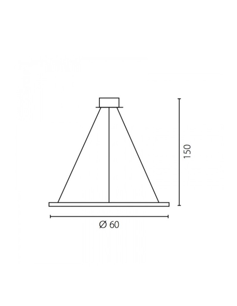 Pendant lamps circles - RAMKO Echo Outdoor 60 LED Chandelier 67883 - product kolory-swiatla.pl 2
