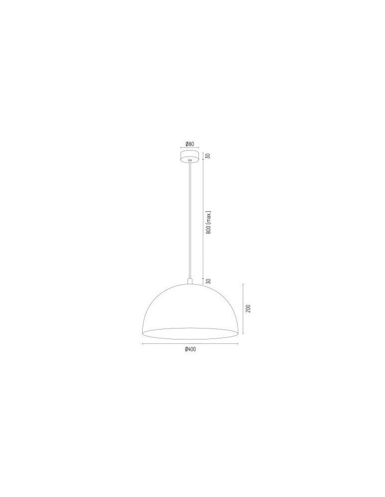 Single pendant lamps - Argon BONITA 1-fl. pendant lamp 1x15W (max) gold 8245 - product kolory-swiatla.pl 4