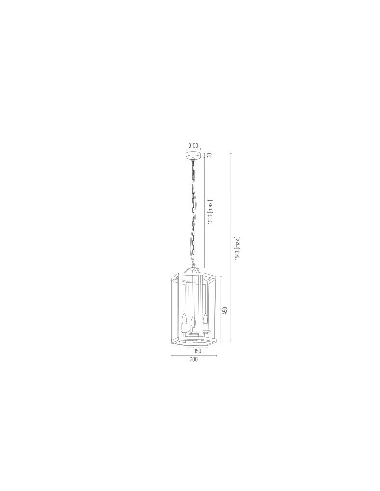 Argon BODRUM lampa wisząca 3 pł. 3x15W (max) biały struktura 1251