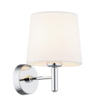 Wall lamps with lampshade - Argon BOLZANO PLUS wall lamp 1 pł. 1x15W (max) cream chrome 4760 - product 1