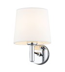 Wall lamps with lampshade - Argon BOLZANO PLUS wall lamp 1 pł. 1x15W (max) cream chrome 4760 - product 2