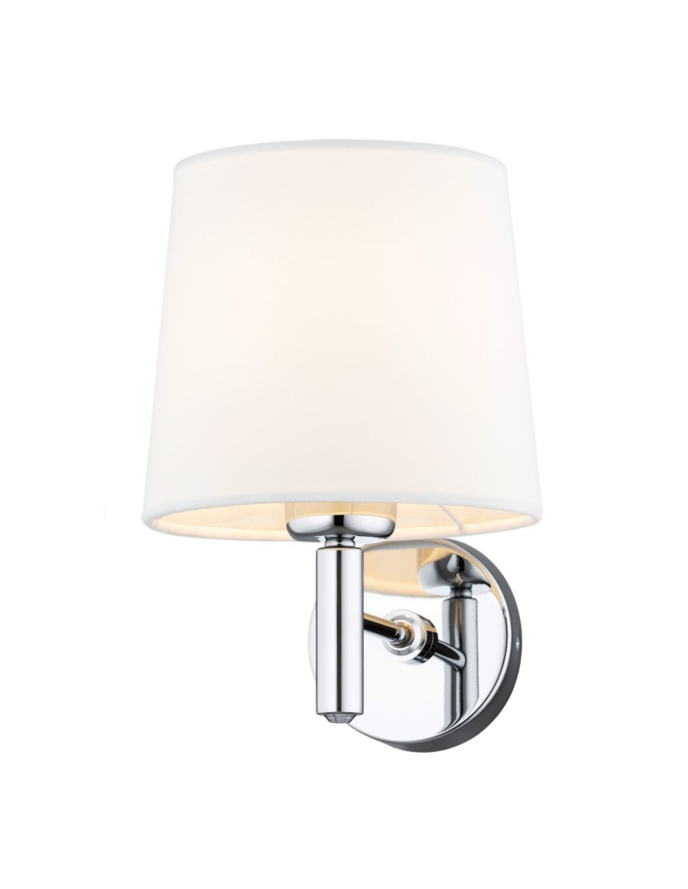 Wall lamps with lampshade - Argon BOLZANO PLUS wall lamp 1 pł. 1x15W (max) cream chrome 4760 - product kolory-swiatla.pl 2