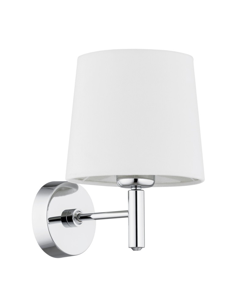 Wall lamps with lampshade - Argon BOLZANO PLUS wall lamp 1 pł. 1x15W (max) cream chrome 4760 - product kolory-swiatla.pl 4