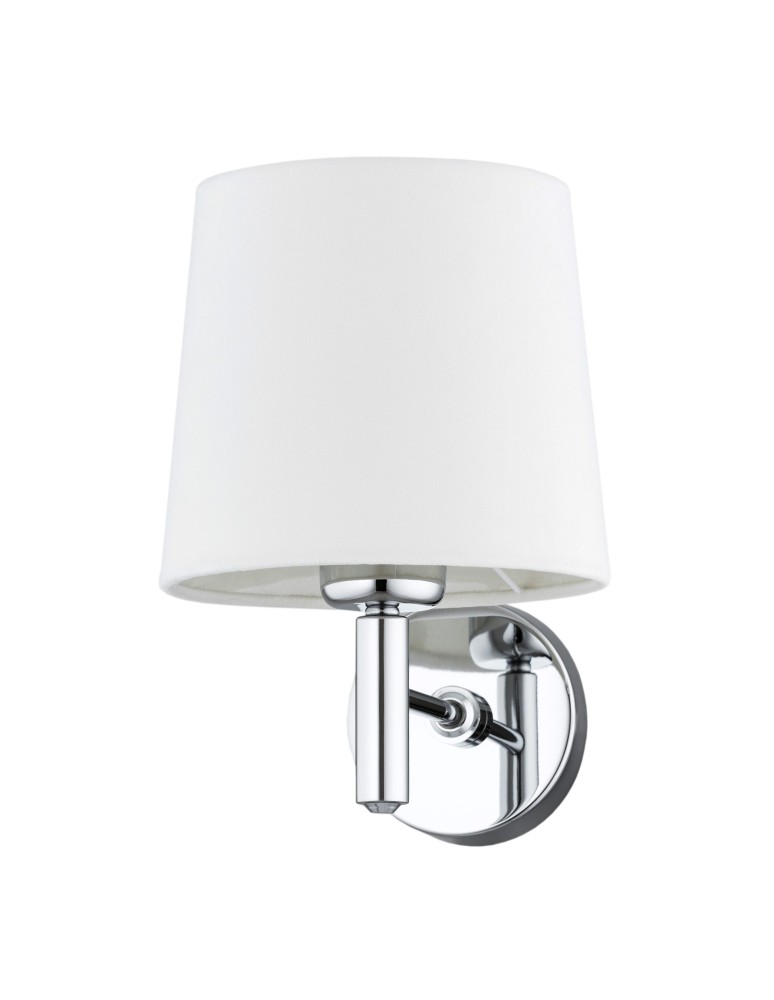 Wall lamps with lampshade - Argon BOLZANO PLUS wall lamp 1 pł. 1x15W (max) cream chrome 4760 - product kolory-swiatla.pl 5