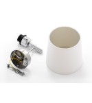 Wall lamps with lampshade - Argon BOLZANO PLUS wall lamp 1 pł. 1x15W (max) cream chrome 4760 - product 8