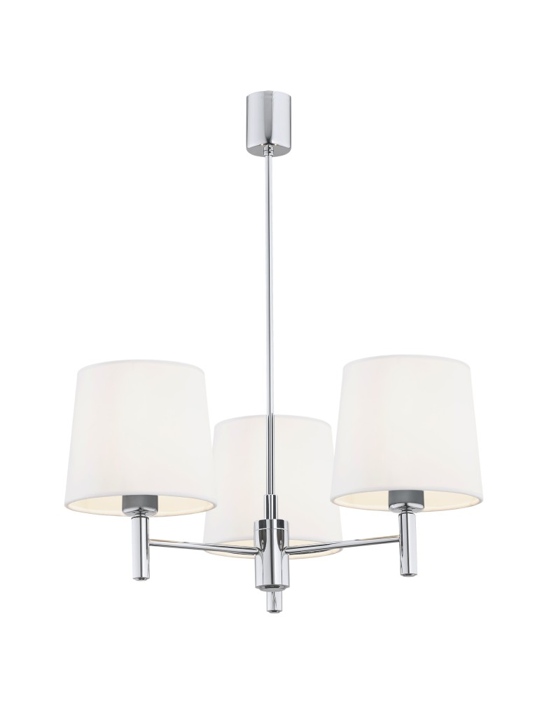 3-point chandelier - Argon BOLZANO PLUS 3 fl. chandelier 3x15W (max) cream chrome 6114 - product kolory-swiatla.pl 1