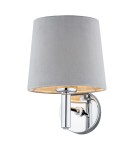 Wall lamps with lampshade - Argon BOLZANO PLUS wall lamp 1 pł. 1x15W (max) dark grey chrome 4725 - product 3