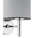 Wall lamps with lampshade - Argon BOLZANO PLUS wall lamp 1 pł. 1x15W (max) dark grey chrome 4725 - product 6