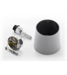 Wall lamps with lampshade - Argon BOLZANO PLUS wall lamp 1 pł. 1x15W (max) dark grey chrome 4725 - product 7