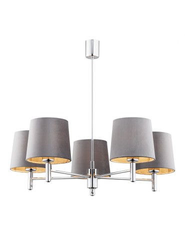 Argon BOLZANO PLUS chandelier 5 fl. 5x15W (max) dark grey chrome 2108
