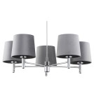 5-point chandeliers - Argon BOLZANO PLUS chandelier 5 fl. 5x15W (max) dark grey chrome 2108 - product 4