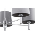 5-point chandeliers - Argon BOLZANO PLUS chandelier 5 fl. 5x15W (max) dark grey chrome 2108 - product 5