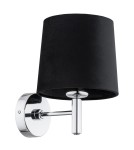 Wall lamps with lampshade - Argon BOLZANO PLUS wall lamp 1 pł. 1x15W (max) black chrome 4726 - product 3