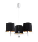 3-point chandelier - Argon BOLZANO PLUS 3 fl. chandelier 3x15W (max) black chrome 6108 - product 1