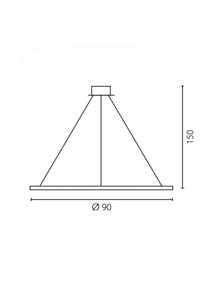 Pendant lamps circles - RAMKO Echo Chandelier 90 LED Indoor 67891 - product kolory-swiatla.pl 2