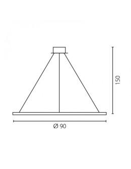RAMKO Echo Żyrandol 90 LED Wewnętrzny 67891 - produkt 2