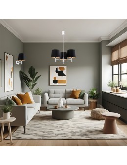 Argon BOLZANO PLUS żyrandol 3 pł. 3x15W (max) czarny chrom 6108 - produkt 2