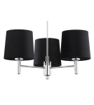 3-point chandelier - Argon BOLZANO PLUS 3 fl. chandelier 3x15W (max) black chrome 6108 - product 4