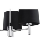 3-point chandelier - Argon BOLZANO PLUS 3 fl. chandelier 3x15W (max) black chrome 6108 - product 5