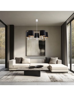 Argon BOLZANO PLUS żyrandol 5 pł. 5x15W (max) czarny chrom 2104 - produkt 2