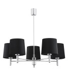 5-point chandeliers - Argon BOLZANO PLUS chandelier 5 fl. 5x15W (max) black chrome 2104 - product 3