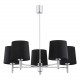 Argon BOLZANO PLUS żyrandol 5 pł. 5x15W (max) czarny chrom 2104