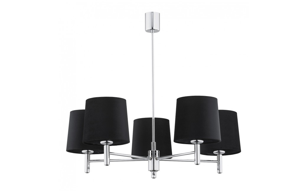 Argon BOLZANO PLUS żyrandol 5 pł. 5x15W (max) czarny chrom 2104
