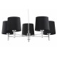 Argon BOLZANO PLUS żyrandol 5 pł. 5x15W (max) czarny chrom 2104