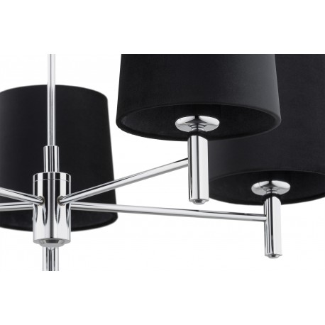 Argon BOLZANO PLUS żyrandol 5 pł. 5x15W (max) czarny chrom 2104