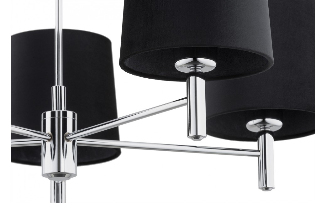Argon BOLZANO PLUS żyrandol 5 pł. 5x15W (max) czarny chrom 2104