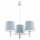Argon BOLZANO żyrandol 3 pł. 3x15W (max) błękitny chrom 1383