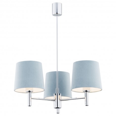 Argon BOLZANO żyrandol 3 pł. 3x15W (max) błękitny chrom 1383