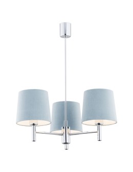Argon BOLZANO żyrandol 3 pł. 3x15W (max) błękitny chrom 1383