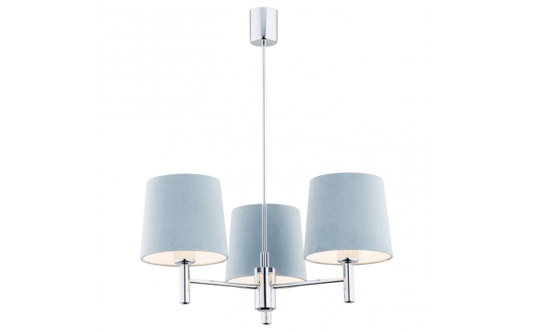 Argon BOLZANO żyrandol 3 pł. 3x15W (max) błękitny chrom 1383