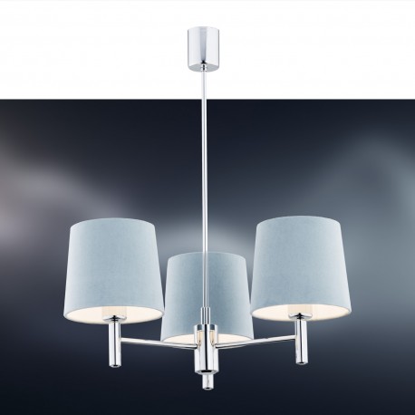 Argon BOLZANO żyrandol 3 pł. 3x15W (max) błękitny chrom 1383