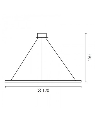 RAMKO Echo Żyrandol 120  LED Zewnętrzny 67885 - produkt 2
