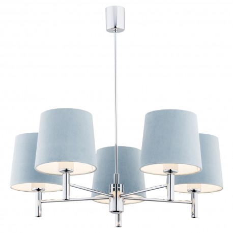 Argon BOLZANO żyrandol 5 pł. 5x15W (max) błękitny chrom 2076