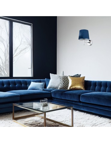 Argon BOLZANO wall lamp 1 pł. 1x15W (max) navy blue chrome 3908 - product 2