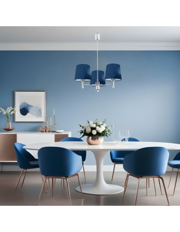 Argon BOLZANO żyrandol 3 pł. 3x15W (max) granat chrom 1381 - produkt 2