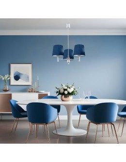 Argon BOLZANO żyrandol 3 pł. 3x15W (max) granat chrom 1381 - produkt 2