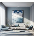 5-point chandeliers - Argon BOLZANO 5 fl. chandelier 5x15W (max) navy blue chrome 2074 - product 2